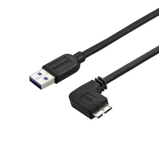 StarTech.com Câble Micro USB 3.0 slim - USB-A vers Micro-B à angle droit de 1 m - M/M StarTech.com Câble Micro USB 3.0 slim - USB-A vers Micro-B à angle droit de 1 m - M/M