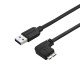 StarTech.com Câble Micro USB 3.0 slim - USB-A vers Micro-B à angle droit de 1 m - M/M