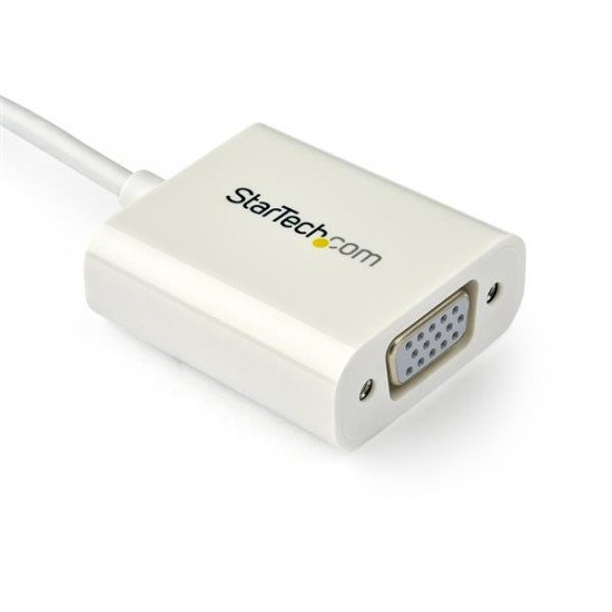 StarTech.com Adaptateur vidéo USB-C vers VGA - M/F - 1920x1200 / 1080p - Blanc