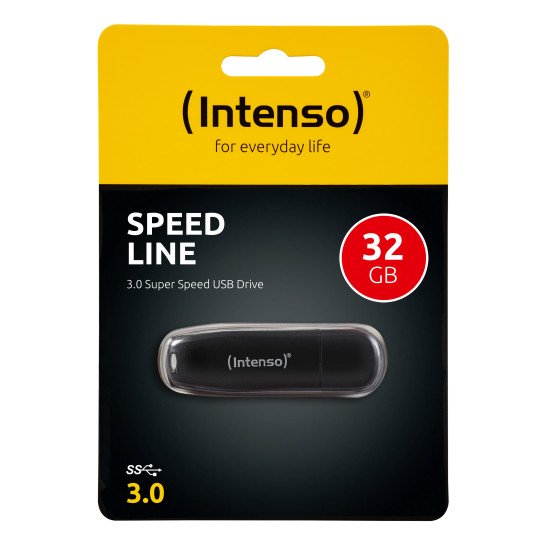 Intenso Speed Line clé USB 32 Go USB Type-A 3.2 Gen 1 (3.1 Gen 1) Noir