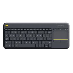 Logitech K400 Plus Clavier Sans fil Noir QWERTY US Int Noir