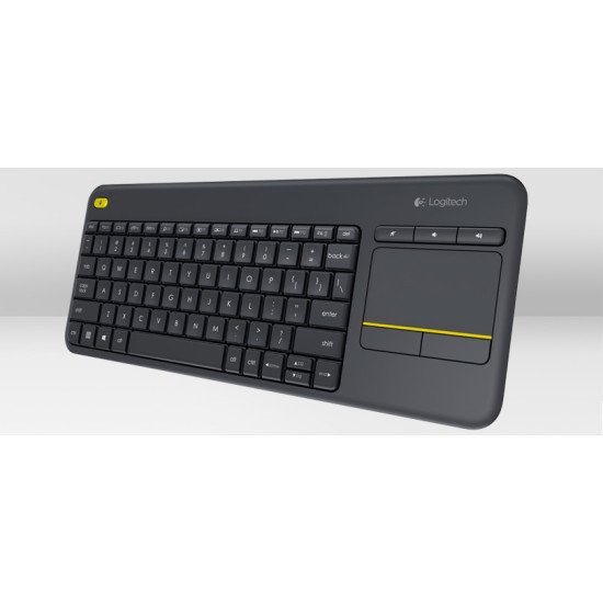 Logitech K400 Plus Clavier Sans fil Noir QWERTY US Int Noir