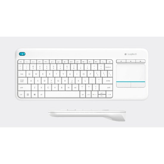 Logitech K400 Plus Clavier RF sans fil Blanc QWERTY US Int Logitech K400 Plus Clavier RF sans fil Blanc QWERTY US Int