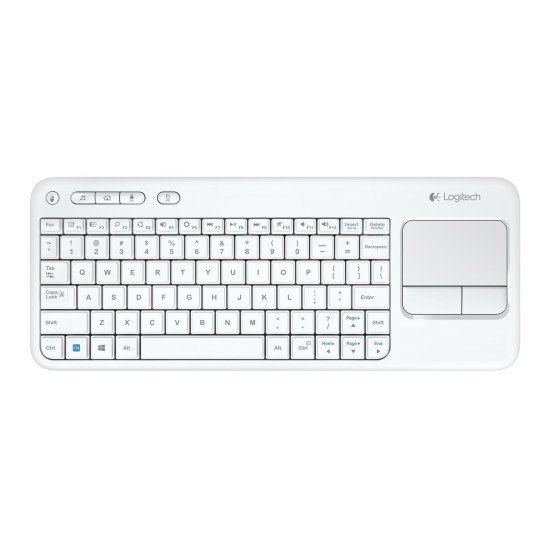 Logitech K400 Plus Clavier RF sans fil Blanc QWERTY US Int Logitech K400 Plus Clavier RF sans fil Blanc QWERTY US Int