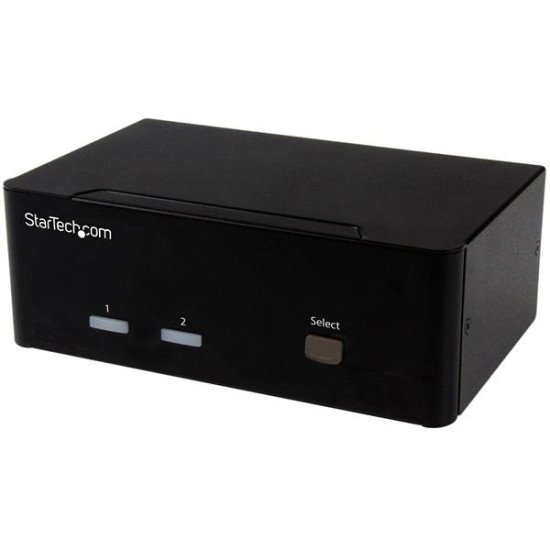 StarTech.com Switch KVM USB double VGA à 2 ports avec hub USB 2.0 à 2 ports