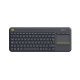 Logitech K400 Plus clavier sans fil AZERTY BE Noir