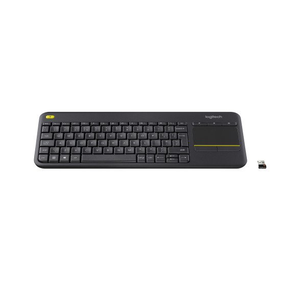 Logitech K400 Plus clavier sans fil AZERTY BE Noir