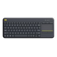 Logitech K400 Plus Clavier Touch Noir sans fil QWERTZ LU Noir