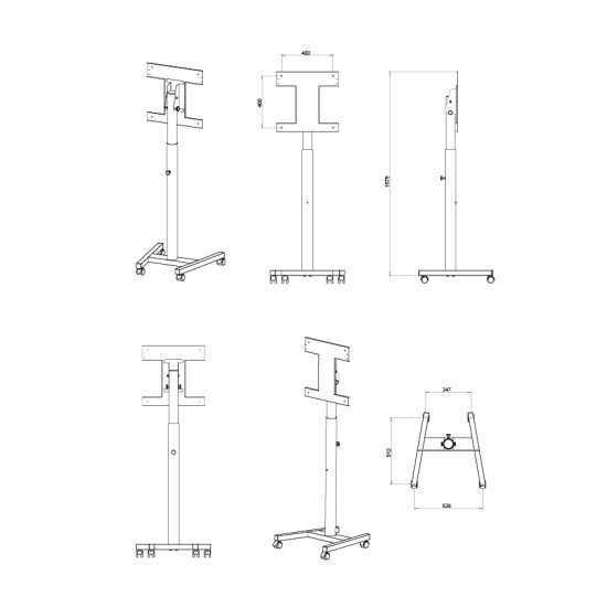 Newstar NS-SKM300WHITE socle écran