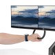 StarTech.com Bras pour Double Moniteur avec Barre Transversale, Écrans Jusqu'à 27", VESA 75x75/100x100, Max 15kg, Pince en C, Entièrement Articulé, Ressort Mécanique, TAA