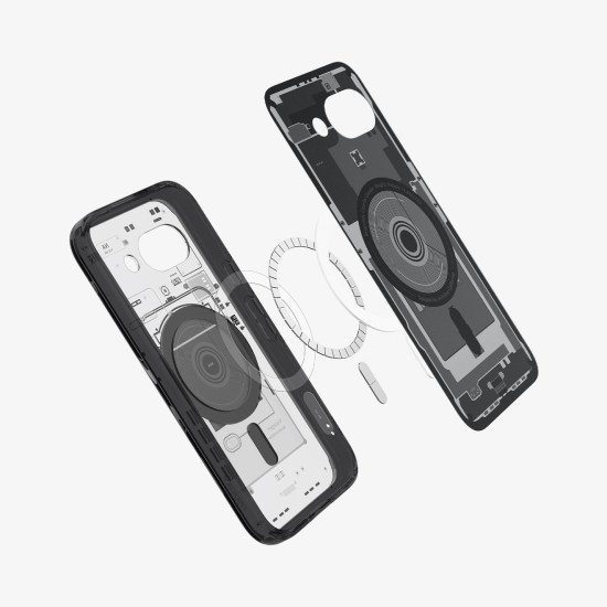 Spigen Ultra Hybrid Zero One (MagFit) coque de protection pour téléphones portables 16 cm (6.3") Housse Noir Spigen Ultra Hybrid Zero One (MagFit) coque de protection pour téléphones portables 16 cm (6.3") Housse Noir