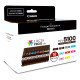 Canon PFI-5100 Multipack cartouche d'encre 10 pièce(s) Original Rendement standard Cyan, Noir mat, Noir