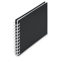 Hama Fine Art album photo et protège-page Noir 30 feuilles 14 x 14 cm Reliure spiralée