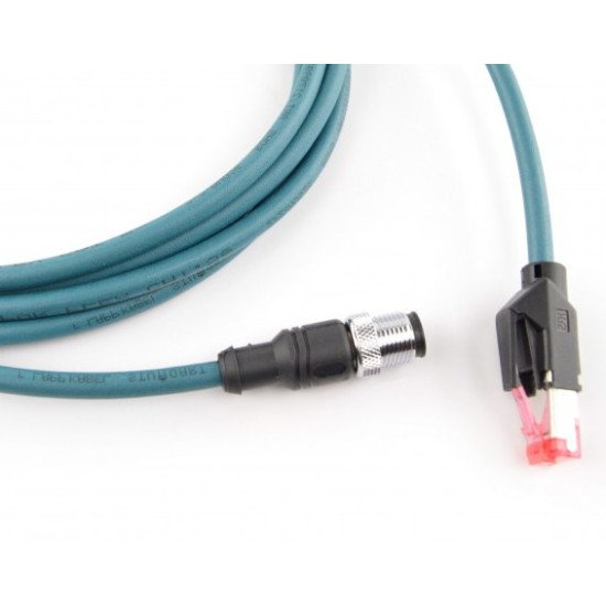 Datalogic CAB-ETH-M01 M12-IP67 câble de réseau Bleu 1 m