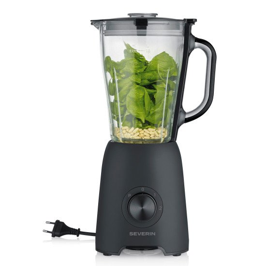 Severin SM 3722 blender 1,5 L Mélangeur de table 600 W Noir, Transparent