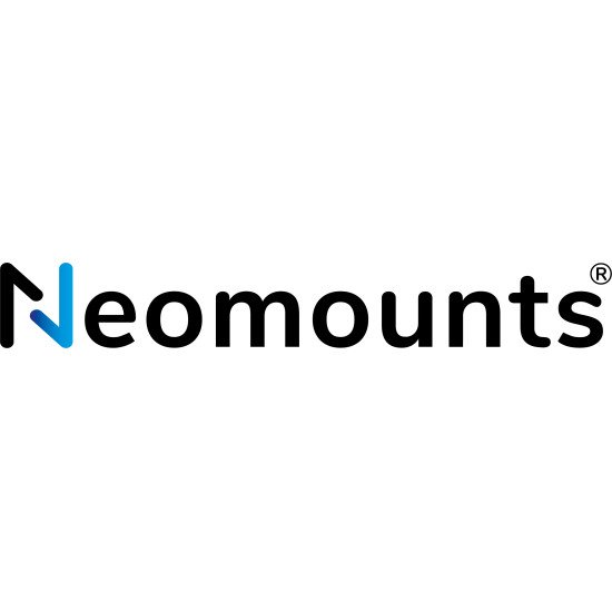 Neomounts wall mounted sit-stand workstation Screen Keyboard & Mouse