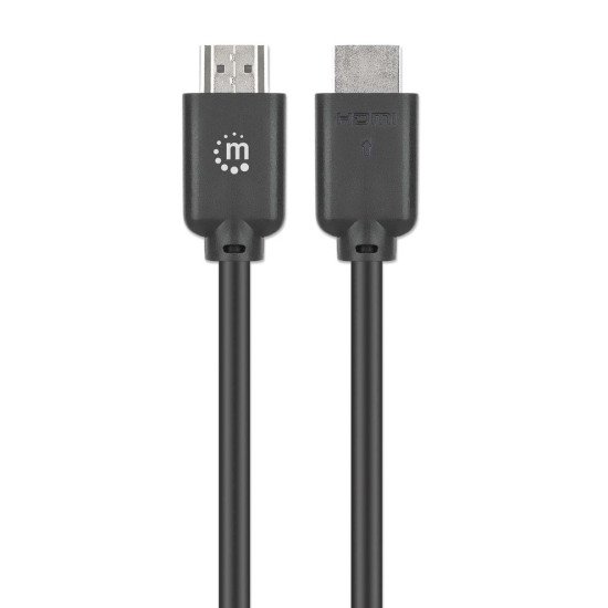 Manhattan Câble HDMI 4K@60 Hz avec Ethernet, 10 m, adapté à TOUT les usages 4K et 1080p/HD - lors de la mise à niveau ou préparez-la pour le moment où vous en aurez besoin, mâle à mâle, noir, Ultra HD 4K x 2K, garantie à vie