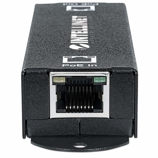Intellinet Répéteur-extenseur PoE+ Gigabit haute puissance, IEEE 802.3at/af, Alimentation par Ethernet, Power Over Ethernet, boîtier métal, garantie de 3 ans