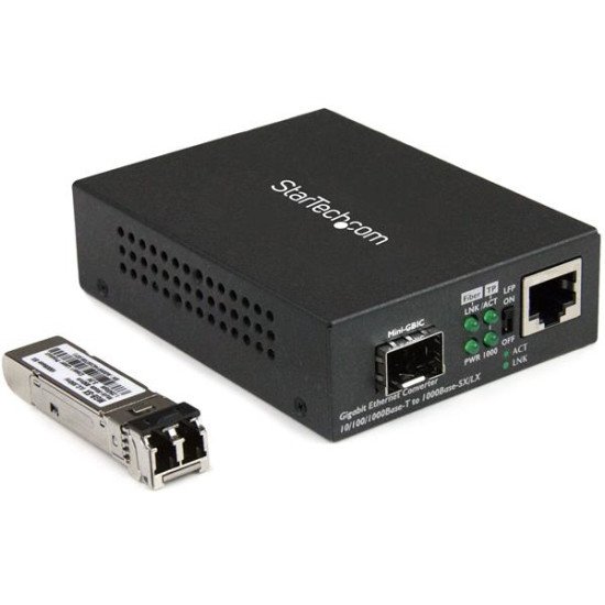 StarTech.com Convertisseur de média Gigabit Ethernet fibre optique compact - 850nm MM LC - 550 m