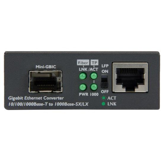 StarTech.com Convertisseur de média Gigabit Ethernet fibre optique avec slot SFP ouvert