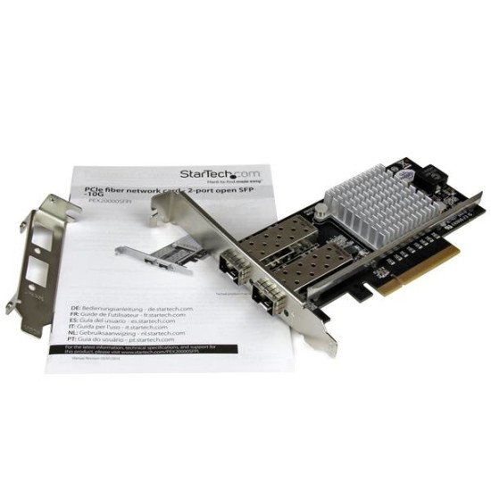 StarTech.com Carte réseau PCI Express à 2 ports fibre optique 10 Gigabit Ethernet