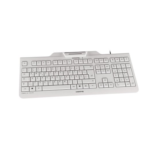 CHERRY KC 1000 SC clavier Bureau USB QWERTY Anglais américain Gris