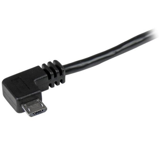 StarTech.com Câble USB A vers Micro B de 1 m avec connecteurs coudés à angle droit - M/M - Noir