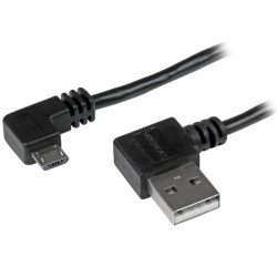 StarTech.com Câble USB A vers Micro B de 1 m avec connecteurs coudés à angle droit - M/M - Noir StarTech.com Câble USB A vers Micro B de 1 m avec connecteurs coudés à angle droit - M/M - Noir