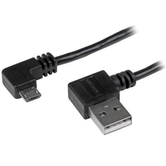 StarTech.com Câble USB A vers Micro B de 2 m avec connecteurs coudés à angle droit - M/M - Noir StarTech.com Câble USB A vers Micro B de 2 m avec connecteurs coudés à angle droit - M/M - Noir
