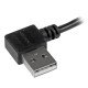 StarTech.com Câble USB A vers Micro B de 2 m avec connecteurs coudés à angle droit - M/M - Noir