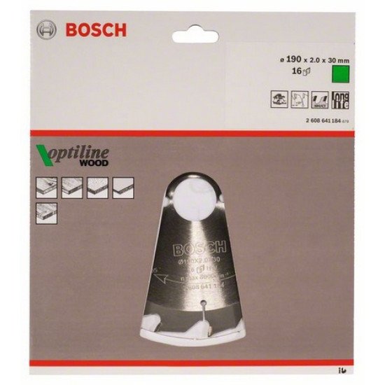 Bosch 2 608 641 184 lame de scie circulaire 19 cm 1 pièce(s)