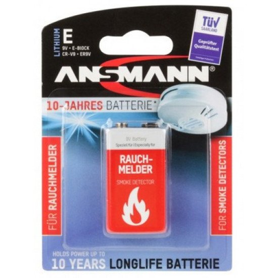 Ansmann 9V Lithium Batterie à usage unique