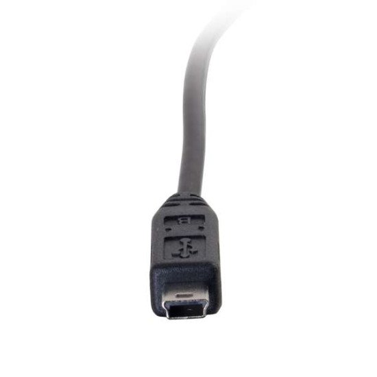 C2G USB 2.0, C - Mini B, 3m câble USB USB C Mini-USB B Noir