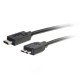 C2G USB 3.0, C - Micro B, 1m câble USB 3.2 Gen 1 (3.1 Gen 1) USB C Micro-USB B Noir