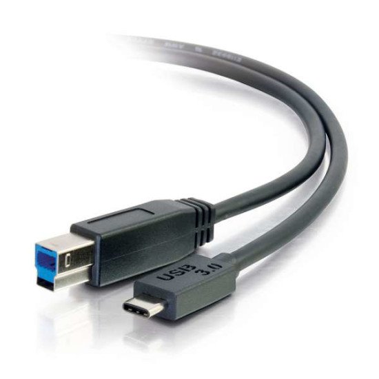 C2G USB 3.0, C - Standard B, 1m câble USB 3.2 Gen 1 (3.1 Gen 1) USB C USB B Noir