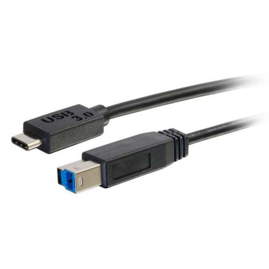 C2G USB 3.0, C - Standard B, 1m câble USB 3.2 Gen 1 (3.1 Gen 1) USB C USB B Noir