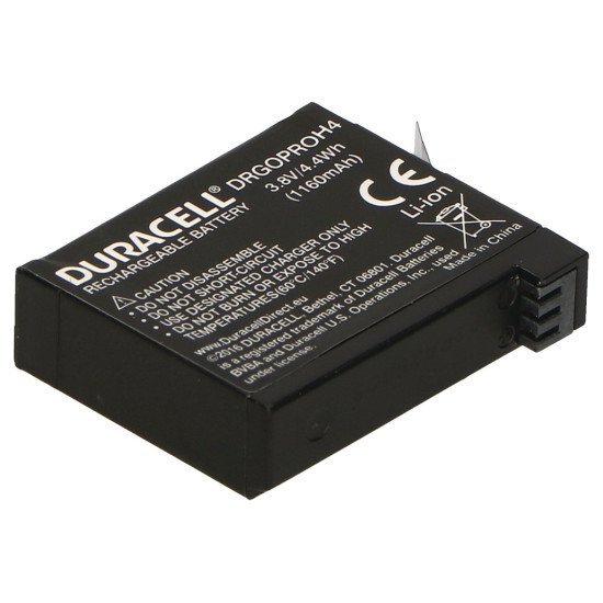 Duracell DRGOPROH4 batterie de caméra/caméscope Lithium-Ion (Li-Ion) 1160 mAh