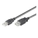 Goobay USB 2.0 AA 500 LC HiSpeed, 5m câble USB USB A Noir
