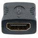 Manhattan Coupleur HDMI droit 4K@60 Hz, femelle/femelle, relie deux câbles HDMI (jusqu'à 5 m de chaque côté), noir, garantie à vie, équivalent à GCHDMIFF