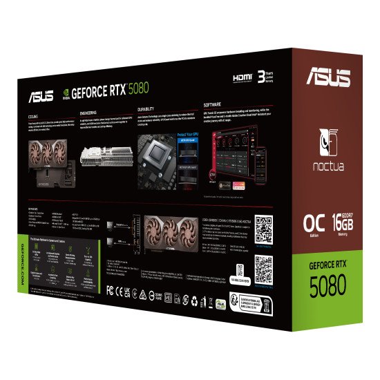 ASUS RTX5080-O16G-NOCTUA NVIDIA GeForce RTX 5080 16 Go GDDR7