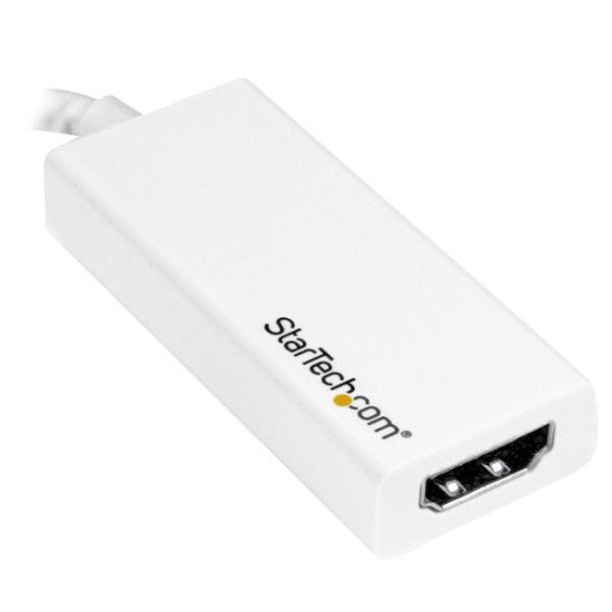 StarTech.com Adaptateur vidéo USB-C vers HDMI - M/F - Ultra HD 4K - Blanc StarTech.com Adaptateur vidéo USB-C vers HDMI - M/F - Ultra HD 4K - Blanc