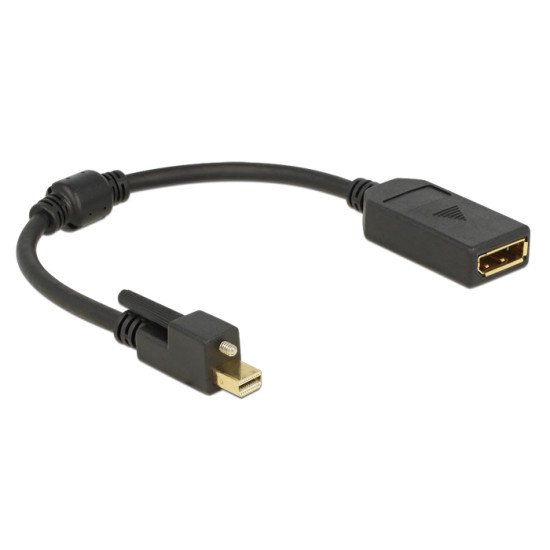DeLOCK 62638 câble DisplayPort 0,25 m Mini DisplayPort Noir