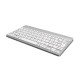 R-Go Tools Clavier ergonomique R-Go Compact Break, clavier compact avec logiciel de pause,AZERTY (FR), Bluetooth, blanc