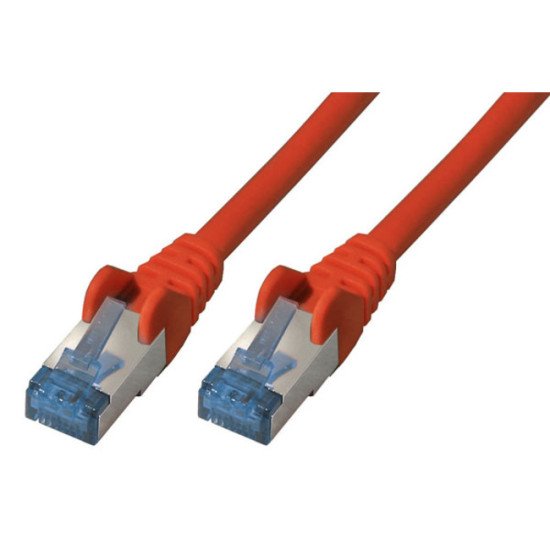 S-Conn Cat6a, 0.25m câble de réseau Rouge 0,25 m S/FTP (S-STP)