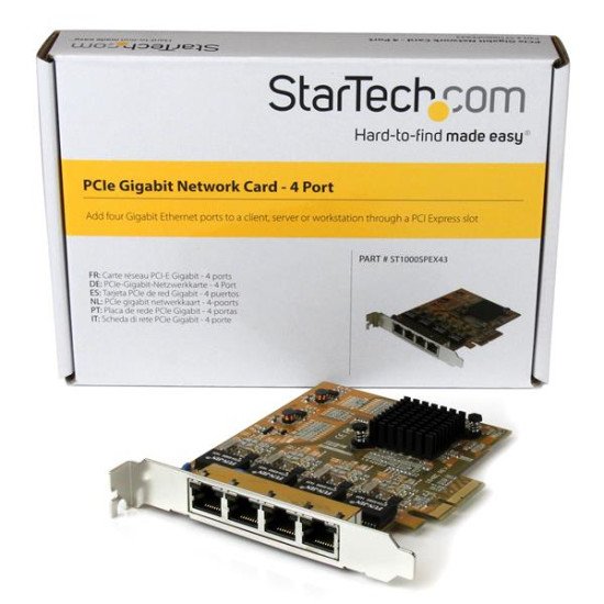 StarTech.com Carte réseau PCI Express à 4 ports Gigabit Ethernet