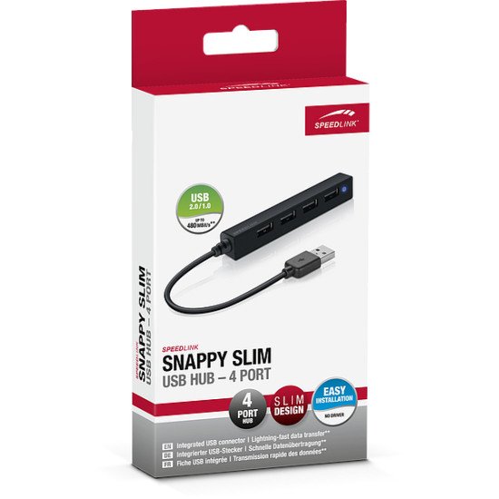SPEEDLINK SNAPPY SLIM 480 Mbit/s Noir