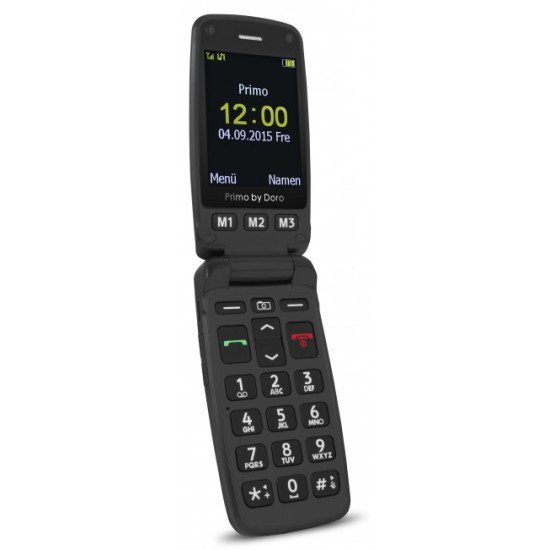 Doro Primo 406 6,1 cm (2.4") 115 g Noir Téléphone d'entrée de gamme