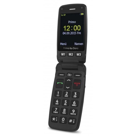 Doro Primo 406 6,1 cm (2.4") 115 g Noir Téléphone d'entrée de gamme