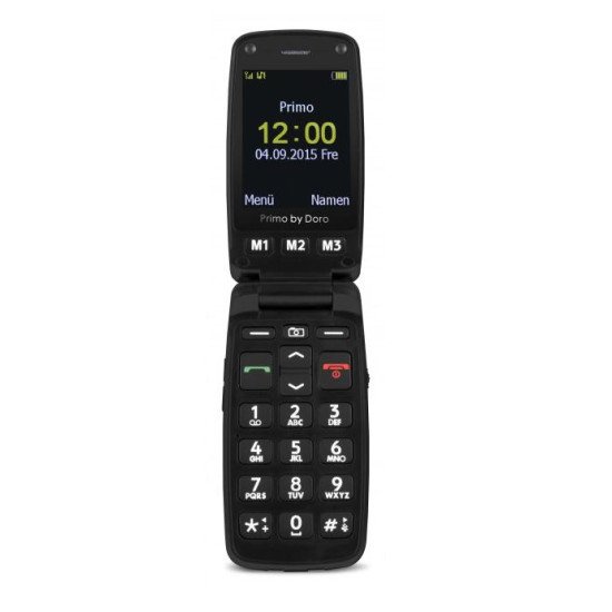 Doro Primo 406 6,1 cm (2.4") 115 g Noir, Argent Téléphone d'entrée de gamme