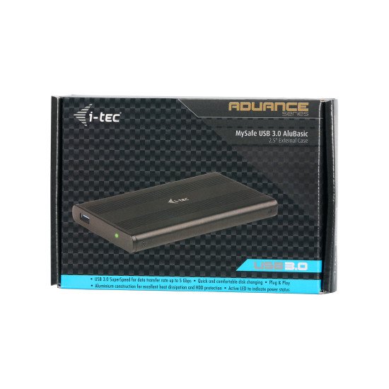 i-tec USB 3.0 MySafe AluBasic Advance Boite de stockage